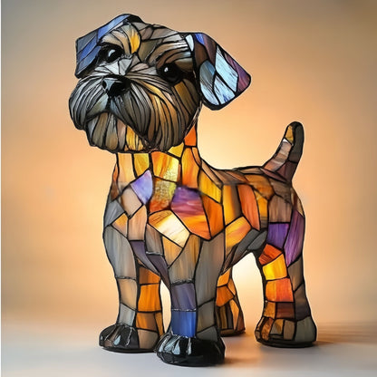 Dog Lamp Resin Craft Decor - Colorful Canine Lights