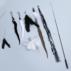 Durable Telescopic Cat Wand Toy Set of 6