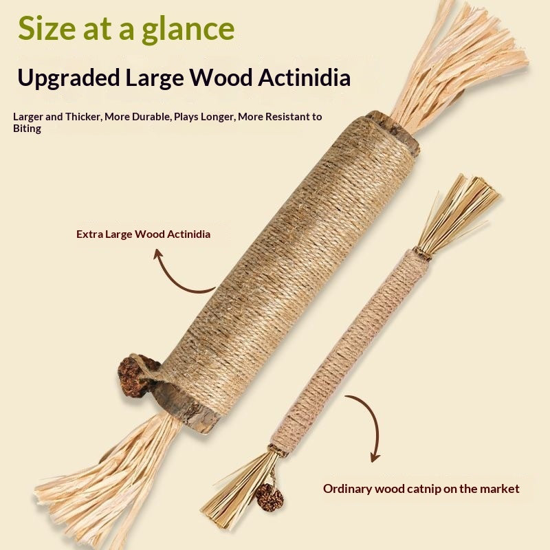 ToyTigris Natural Sisal Catnip Dental Stick