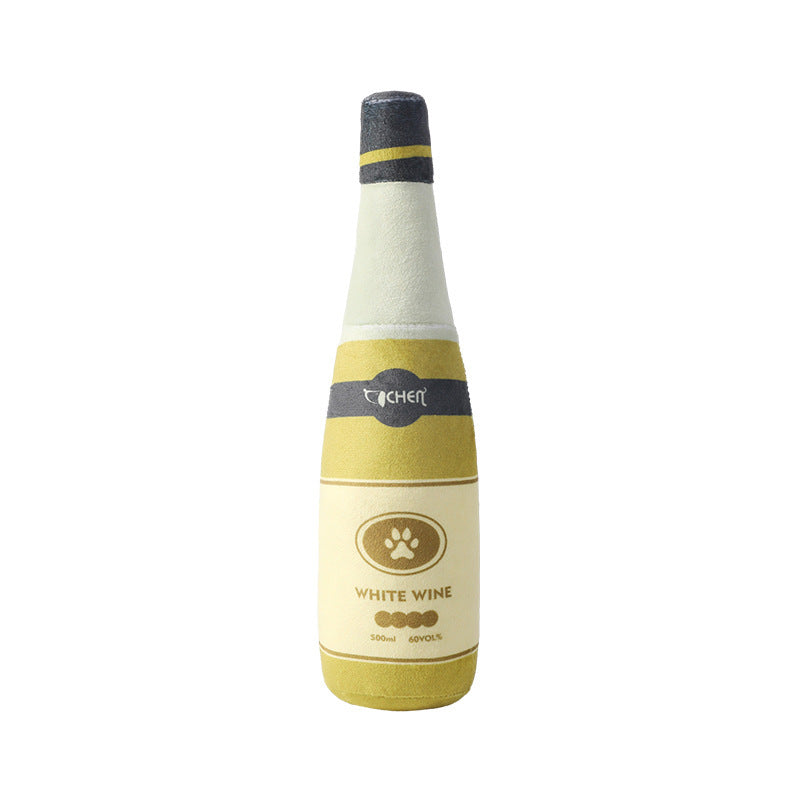 Champagne Bottle Dog Bite Toy