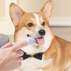 Pet Finger Toothbrush TPR Dental Cleaning for Dogs & Cats