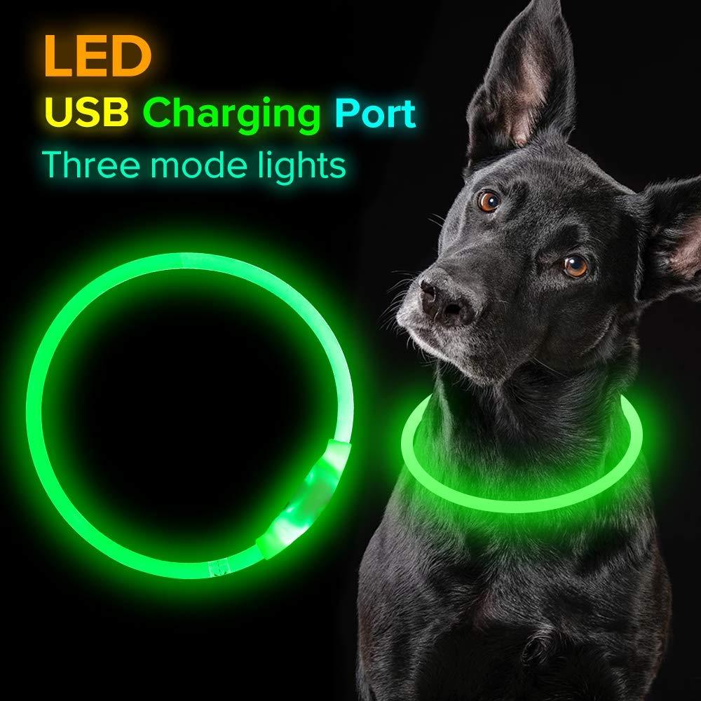 USB wiederaufladbares LED-Hundehalsband