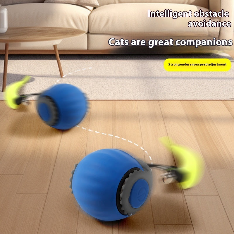 Fast Cat Toy Ball with Tail