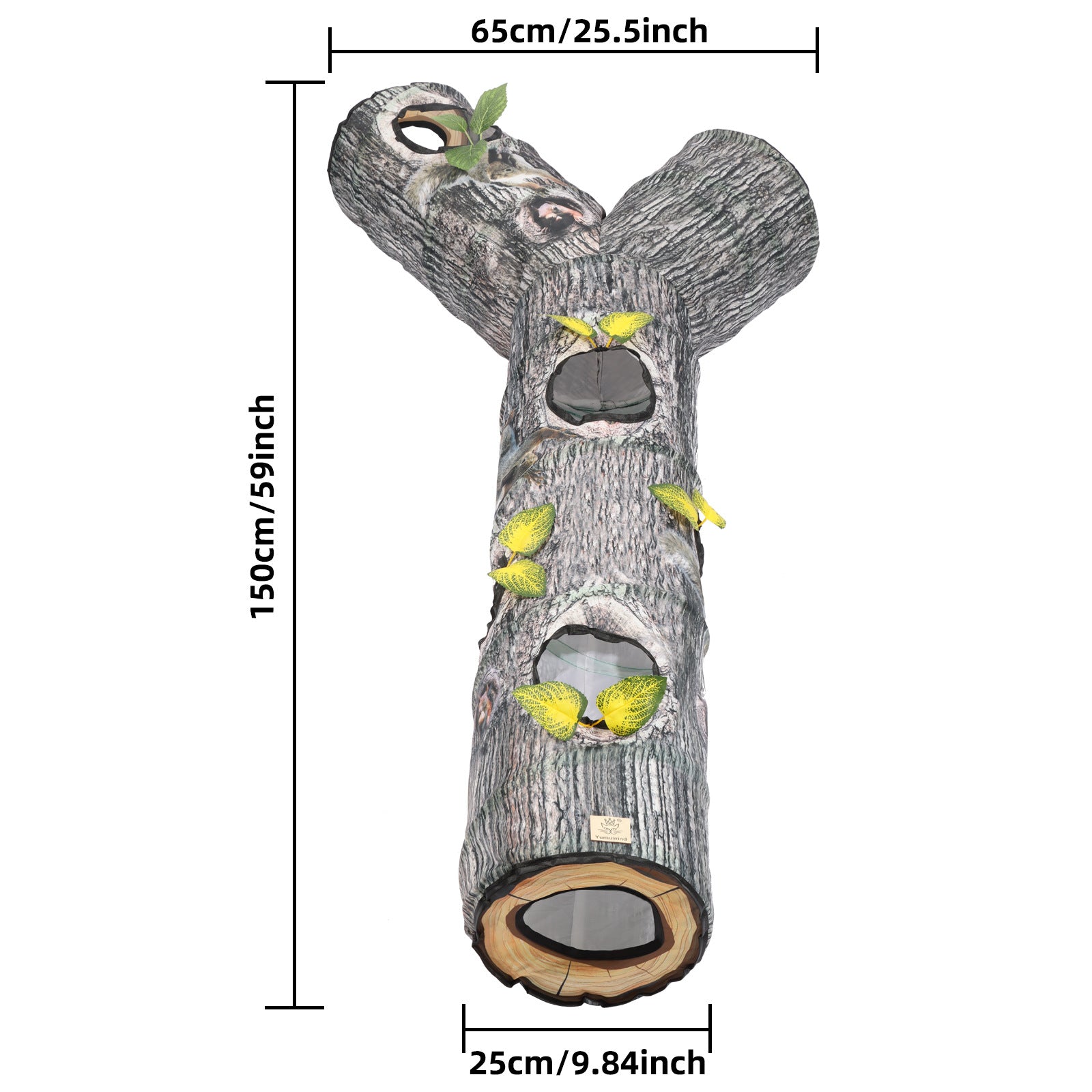 ToyTigris Baum-Muster Tunnel-Spielzeug für Haustiere