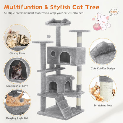 ToyTigris 54 Cat Tree Tower - Multi-level
