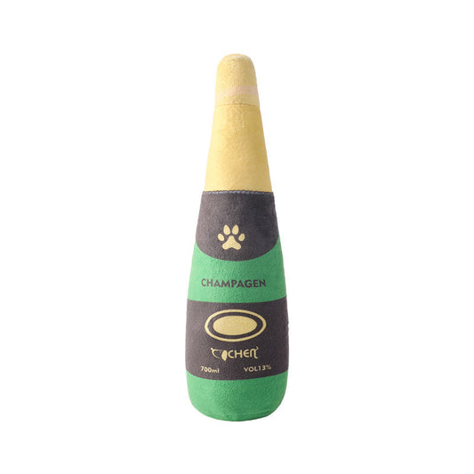 Champagne Bottle Dog Bite Toy