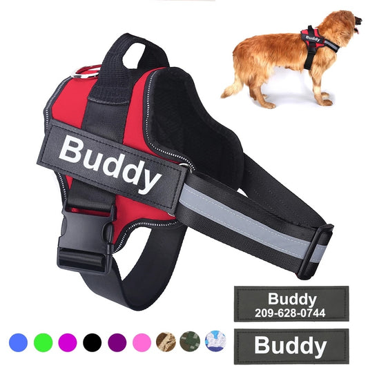 Personalized No-Pull Dog Harness – Reflective, Breathable & Adjustable