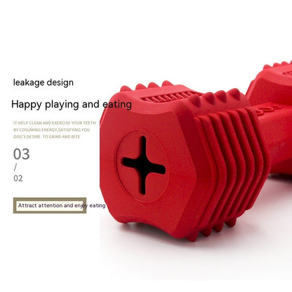 Interactive Long Lasting Dog Food Bone Toy