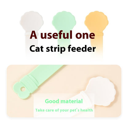 Cat Snack Spoon Strip Feeder Squeezer for Cats