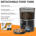 Pet 4L Smart Graffiti APP Automatic Pet Feeder
