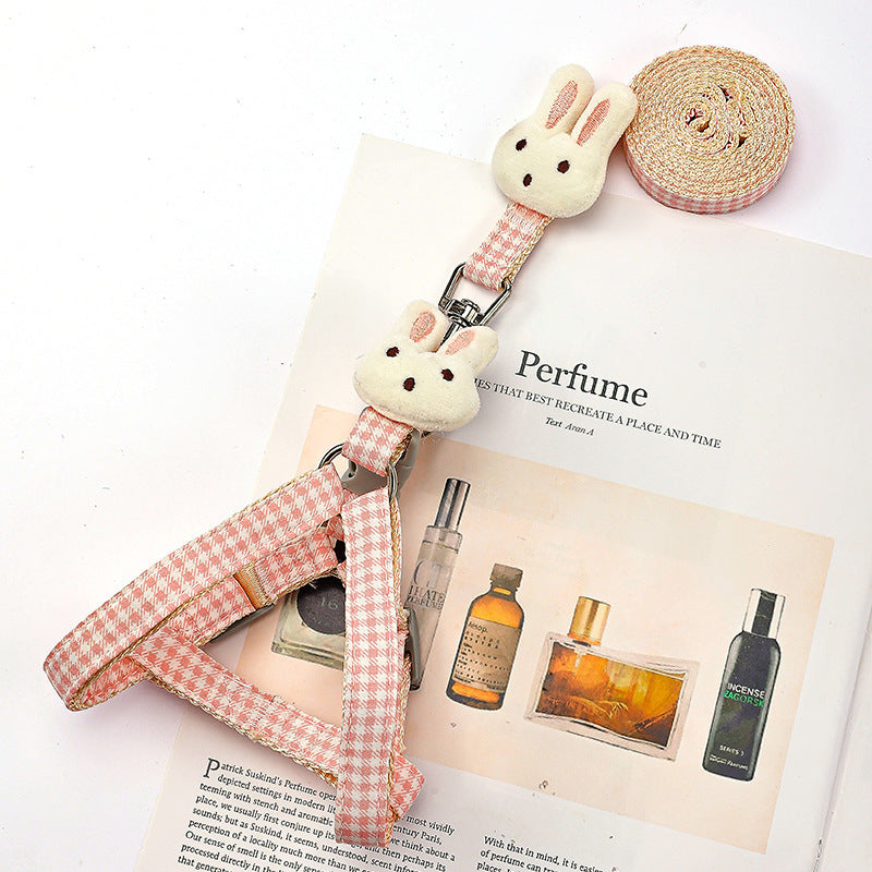 Small Cute Dog Harness & Leash