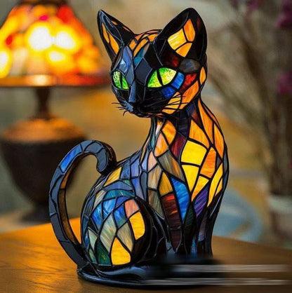 Dog Lamp Resin Craft Decor - Colorful Canine Lights