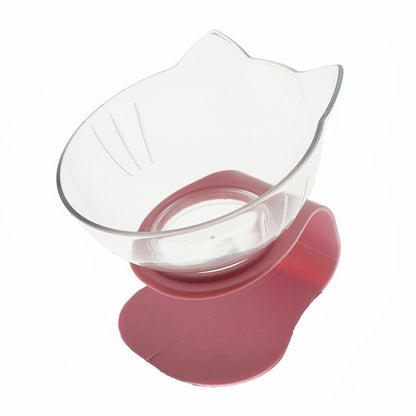 Non-Slip Elevated Double Cat Bowl with Stand Food & Water Feeder