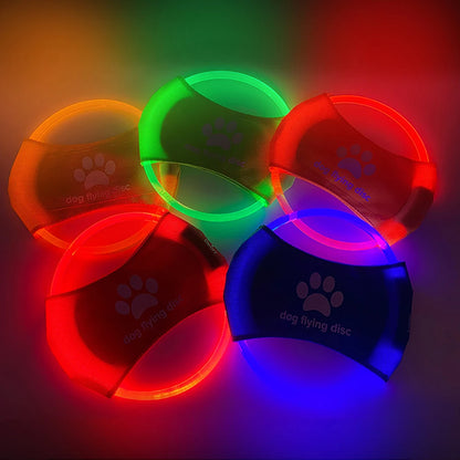 LED Dog Flying Disc Toy: Rechargeable Eco-Friendly