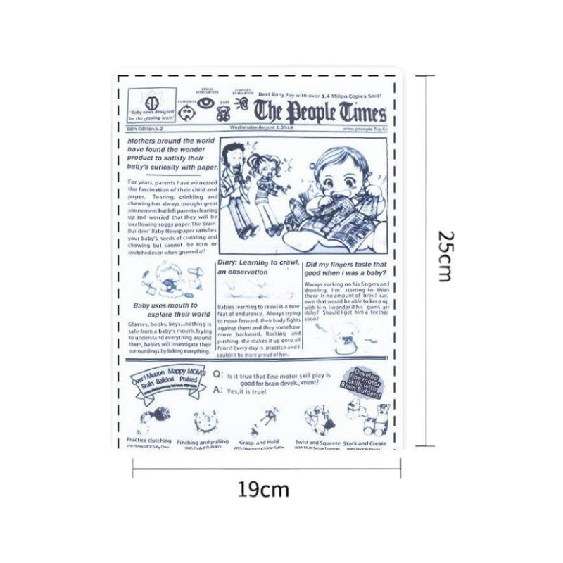 ToyTigris Realistic Crinkle Newspaper Dog Toy