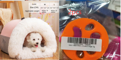 Warm Moisture-proof Long Fur Pet Bed