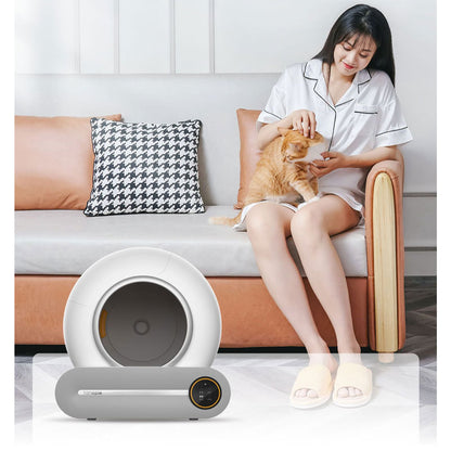 Intelligent Automatic Fully Enclosed Cat Litter Box – Self-Cleaning