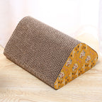 ToyTigris Triangle Corrugated Cat Scratcher with Bell Toy