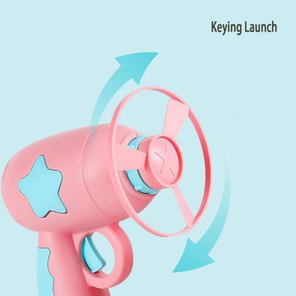 Interactive ToyTigris Cat Toy Gun with Spinning Frisbee Fun