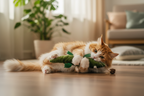 Plush Alligator Catnip Kick Toy