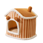 Autumn & Winter Cozy Closed Cat Kennel Bed