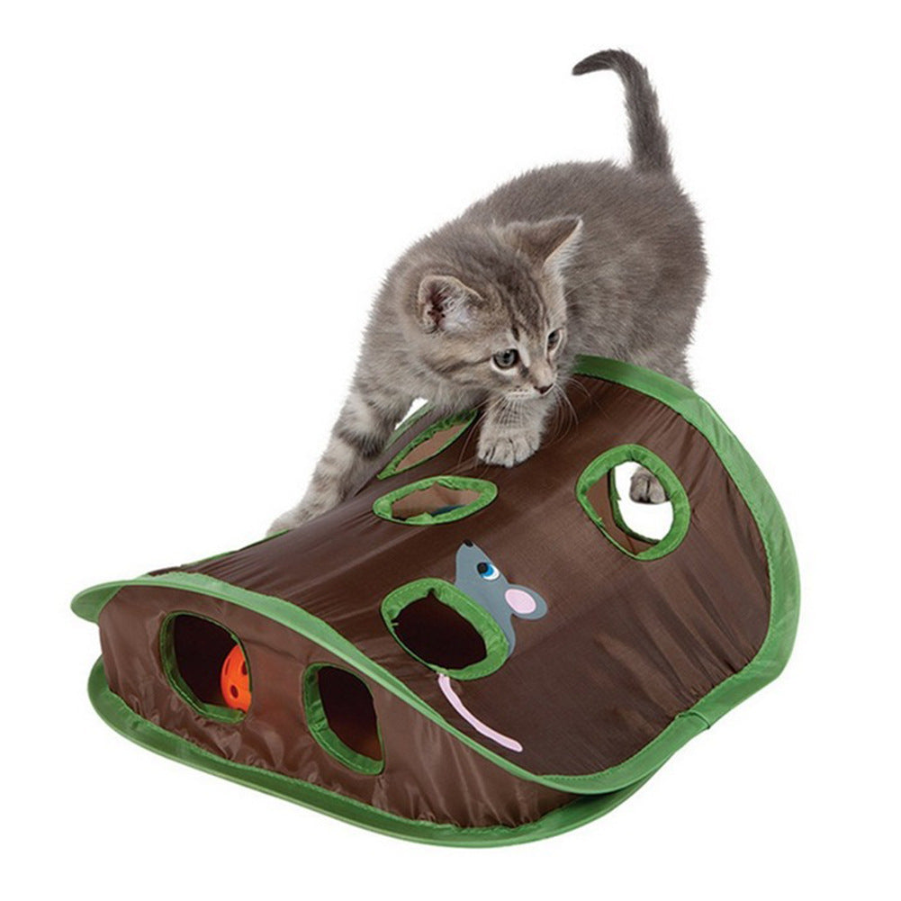 Interactive Game 9 Holes Tunnel Cat Toy