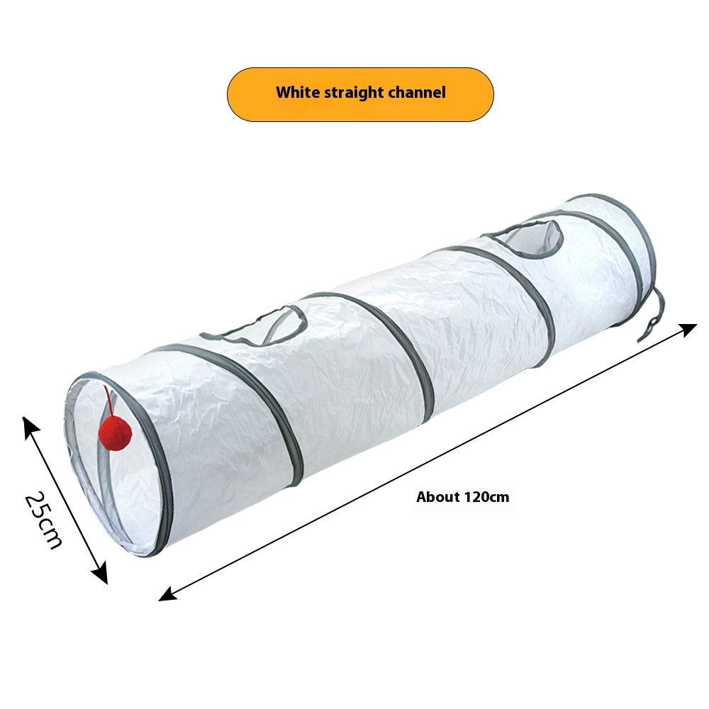 White Cat Tunnel Toy