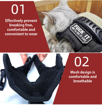 Adjustable Tactical Cat Harness 600D