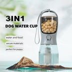 Three-in-one Dog Water Cup Drinking Food Garbage Bag
