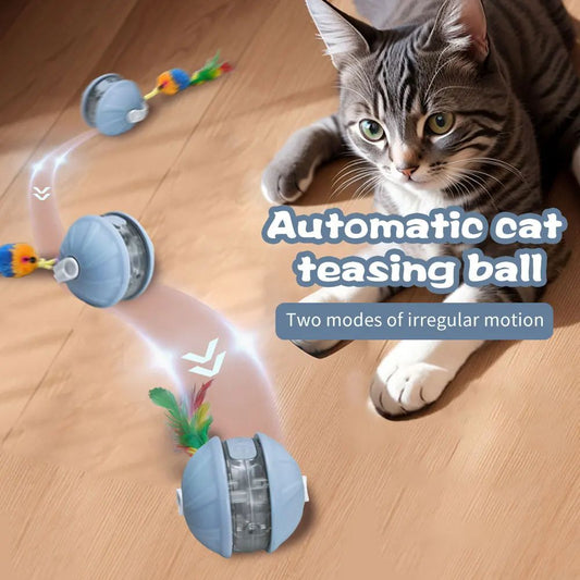 Multifunction Smart Cat Toy Ball Interactive Rolling & Sound Play