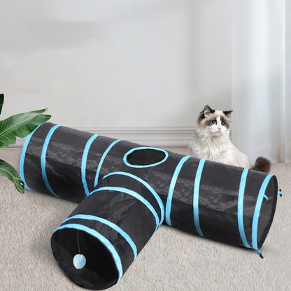 ToyTigris Foldable Cat Tunnel Toy