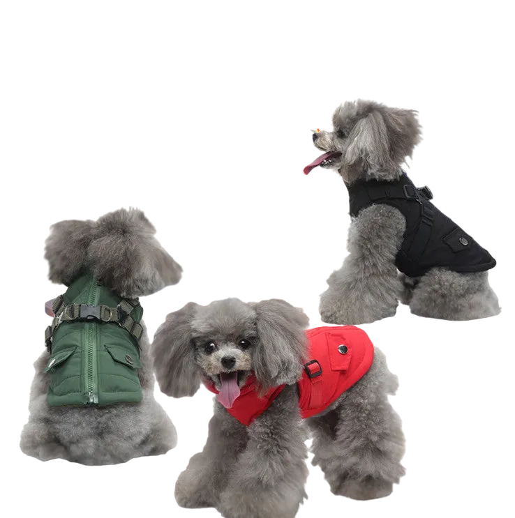 Winter-Reißverschluss-Hundejacke