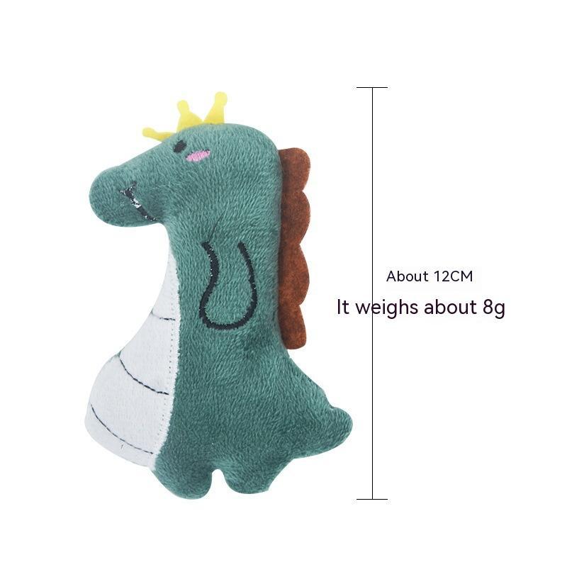 Bite-Resistant Plush Cat Toy with Catnip Interactive Cartoon Animals