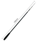Interactive cat feather wand 180cm extendable teaser toy with colorful feathers