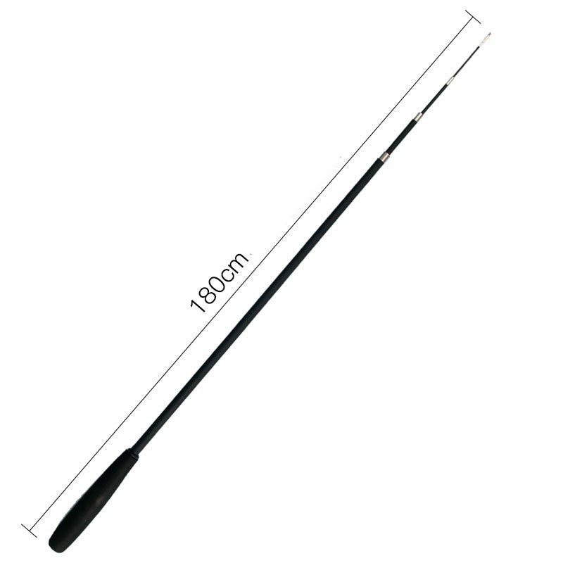 Interactive cat feather wand 180cm extendable teaser toy with colorful feathers