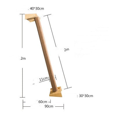 Solid Wood Large Cat Climbing Frame