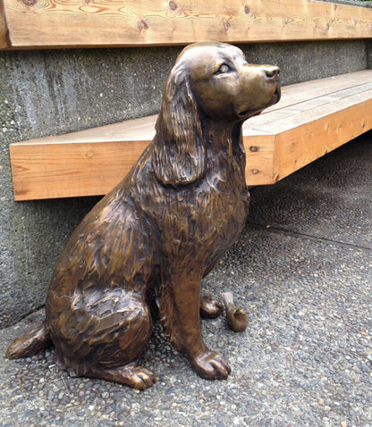 Golden Retriever Garden Statue