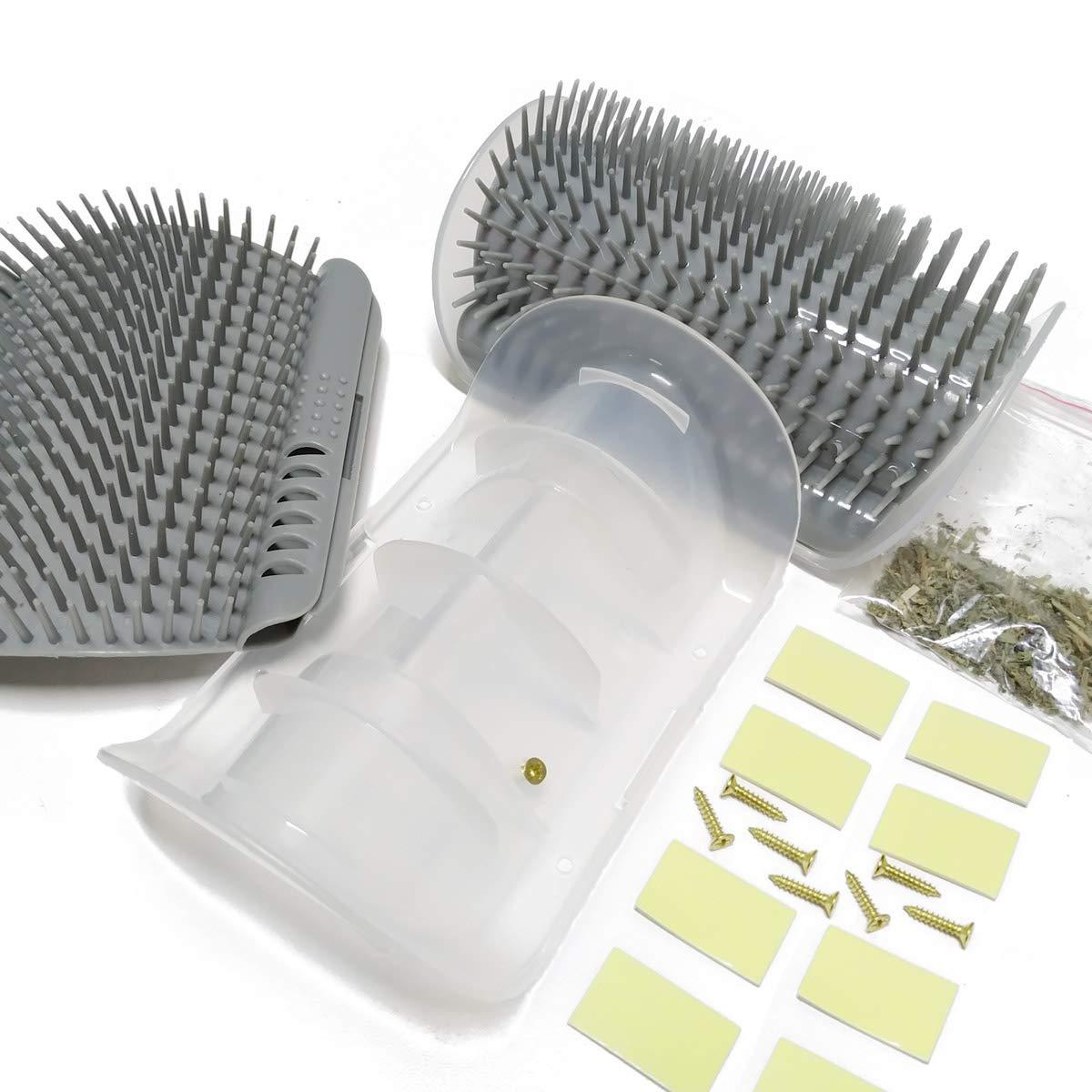 Cat Self-Groomer Corner Wall Hair-Removing Massage Brush