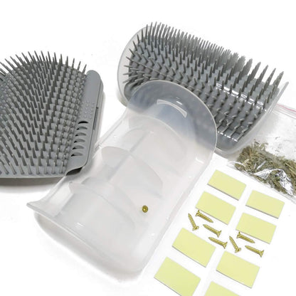 Cat Self-Groomer Corner Wall Hair-Removing Massage Brush