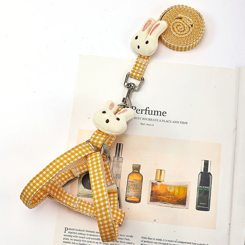 Small Cute Dog Harness & Leash
