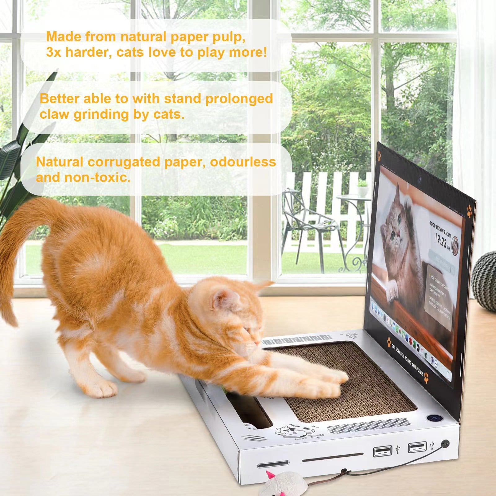 ToyTigris Cat Scratch Board Computer