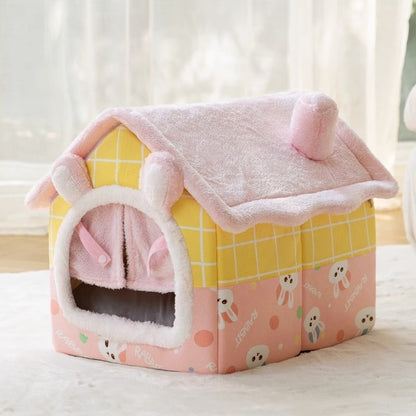 Autumn & Winter Warm Cat Bed Cozy Closed Cat Kennel