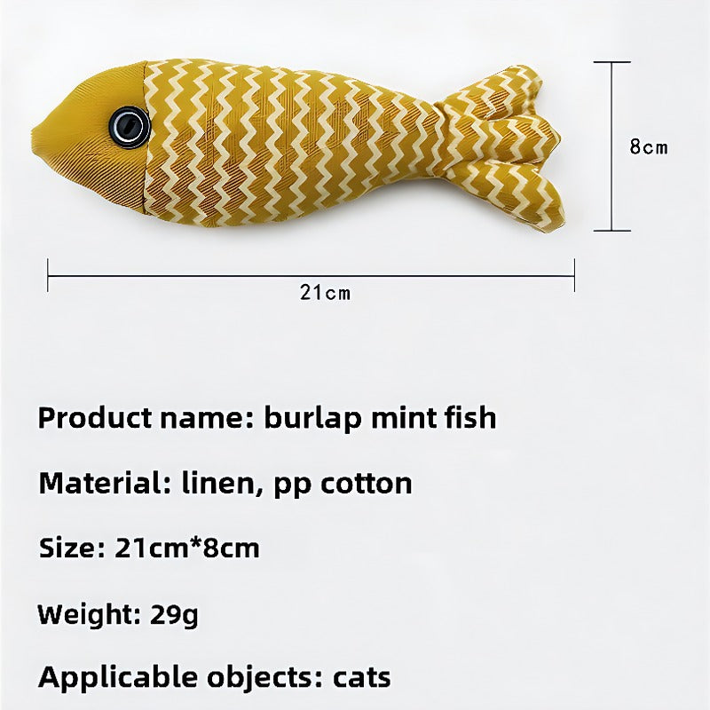 Catnip Fish Toy - Three Random Colors