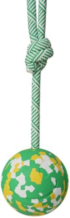 Natural Solid Rope Rubber Ball Dog Toy