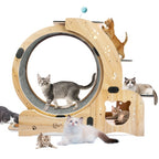 ToyTigris 6-in-1 Cat Fitness Wheel and Activity Centre