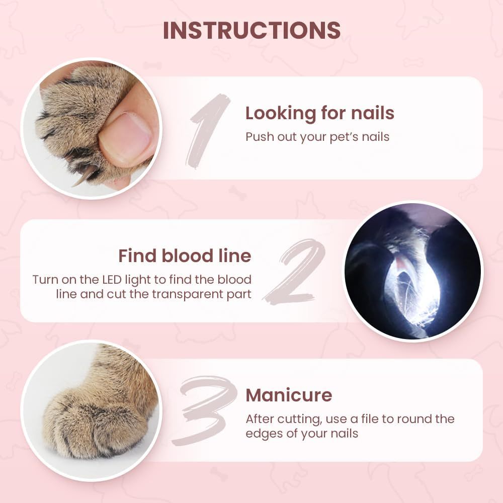 Cat Nail Clipper With Light