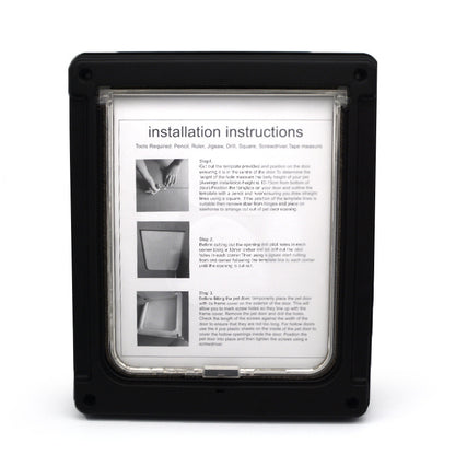 Plastic Pet Door With Durable Swing Flap Gate