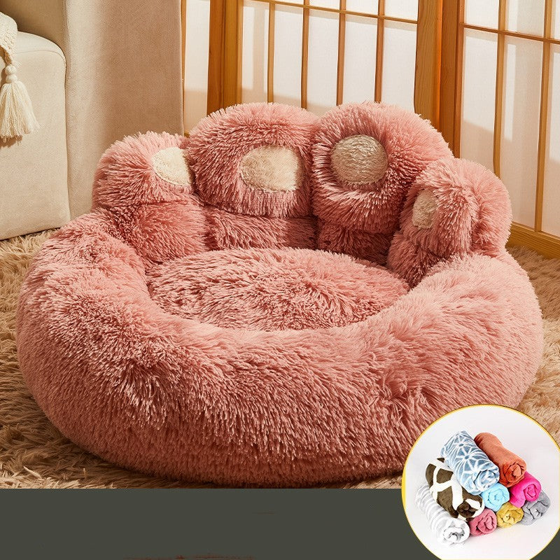 Plush Paw Pet Bed