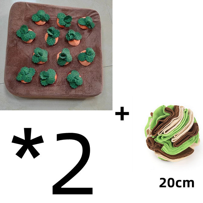 Plush Carrot Vegetable Dog Toy