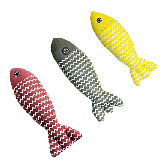 Catnip Fish Toy - Three Random Colors